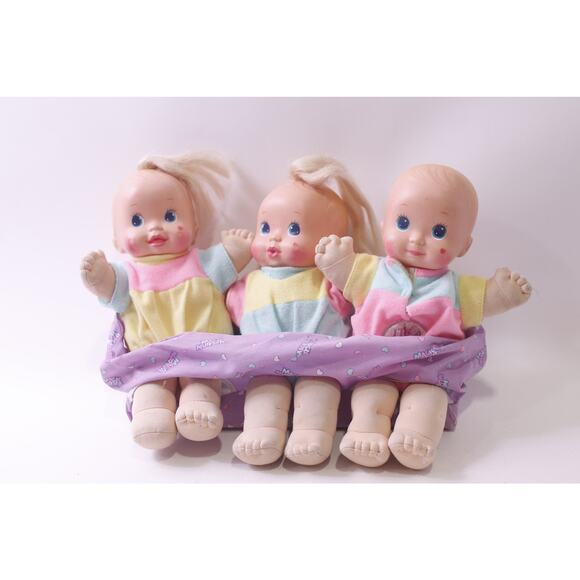 1990s, Mattel, Magic Nursery, Fuss 'n Giggle, Triplets, Dolls, ~ 250729-WH 1335 - Picture 1 of 4